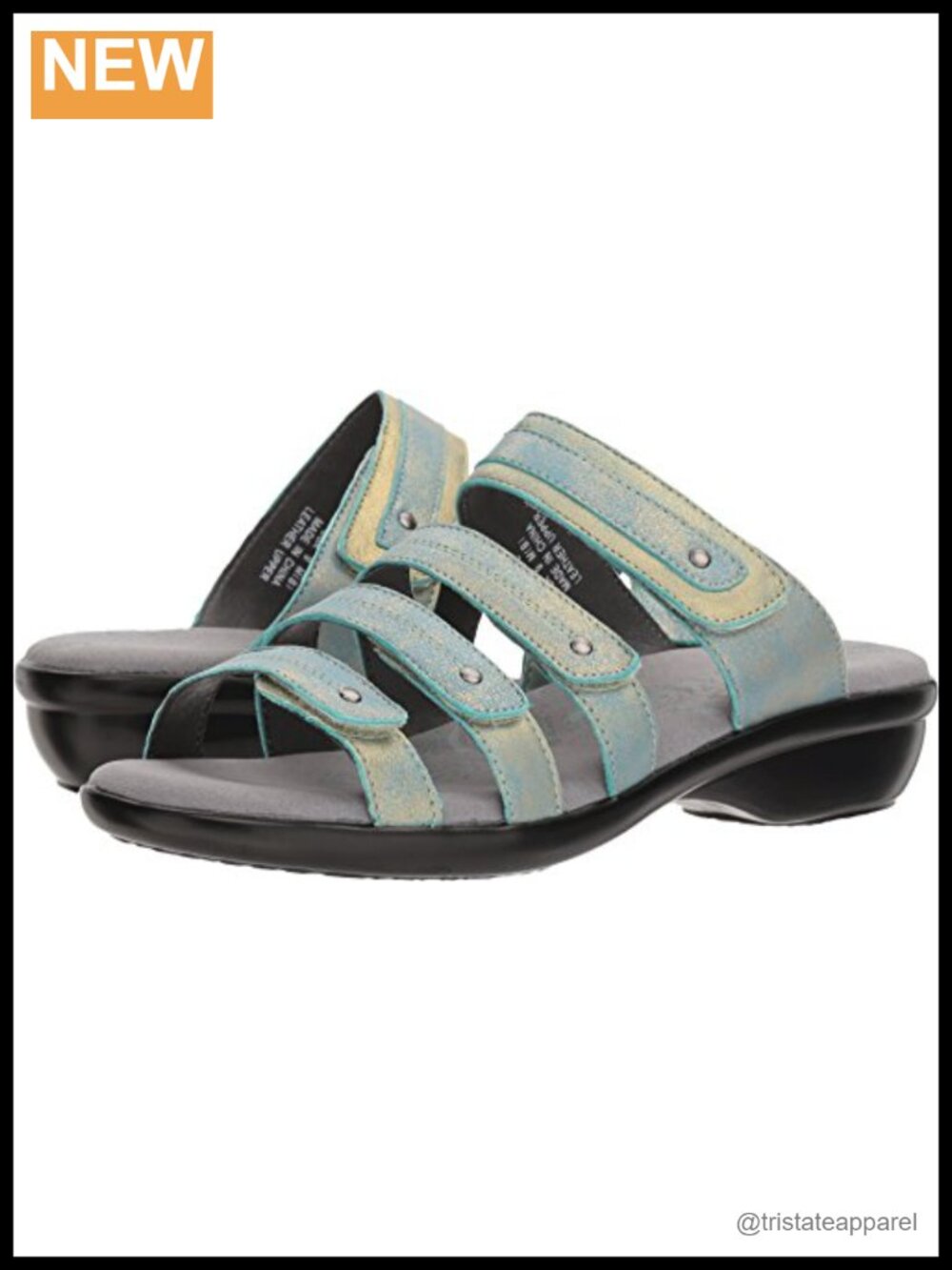 Propet Women's Leather Slide Sandal Lightweight Slip On Slingback Casual